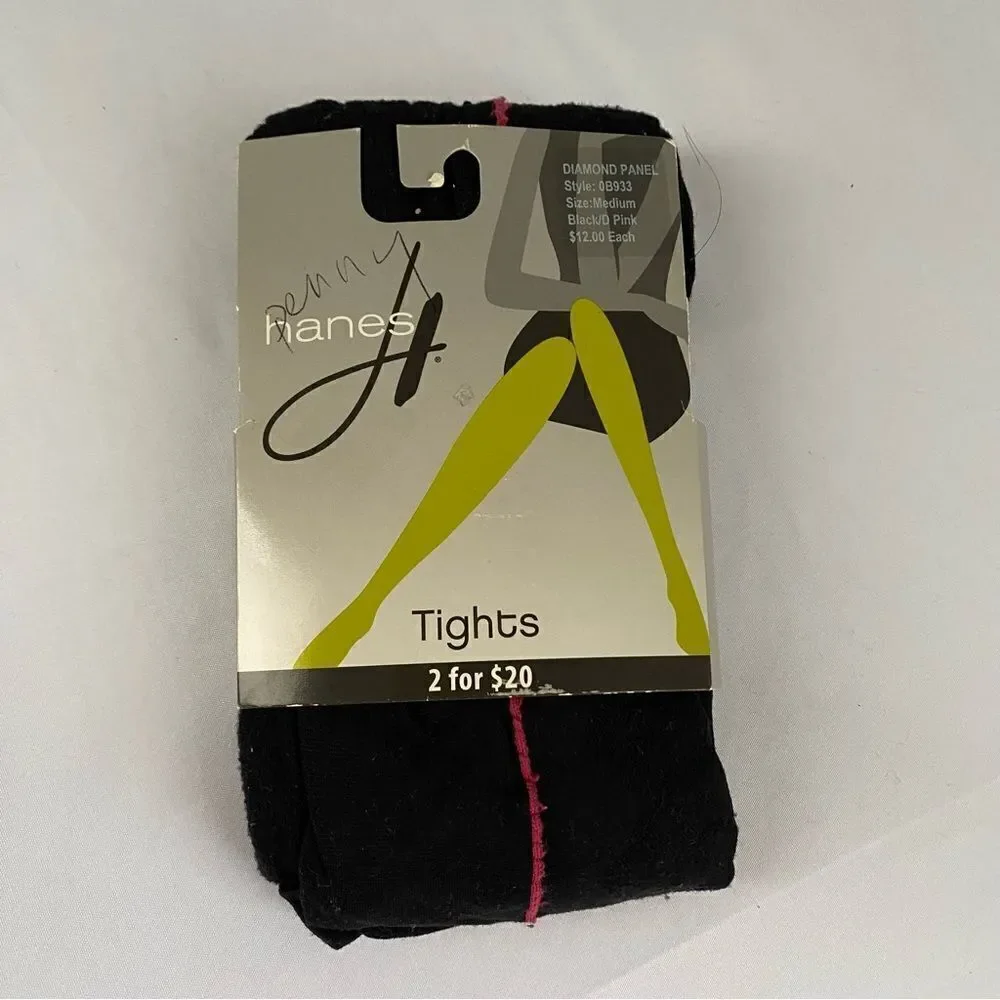Hanes Silk Reflections Women's Hanes Diamond Panel Tights size M